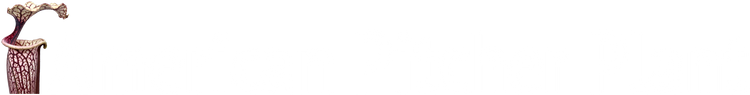 American Pitcher Plant Sarracenia profile logo banner